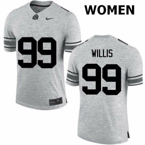 NCAA Ohio State Buckeyes Women's #99 Bill Willis Gray Nike Football College Jersey XCH5045KX